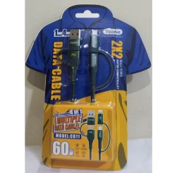 Yookie Smart Charging 2X2 CB11 60W_ USB_C Or USB To USB _C Or Lighting Cable Green